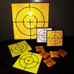 Sign Stickers - Yellow Retro Reflective Tape Survey Target